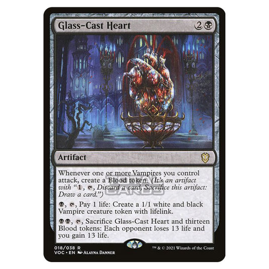 Magic The Gathering - Innistrad - Crimson Vow Commander - Glass-Cast Heart - 18/38