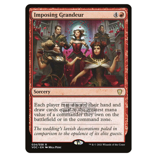 Magic The Gathering - Innistrad - Crimson Vow Commander - Imposing Grandeur - 24/38