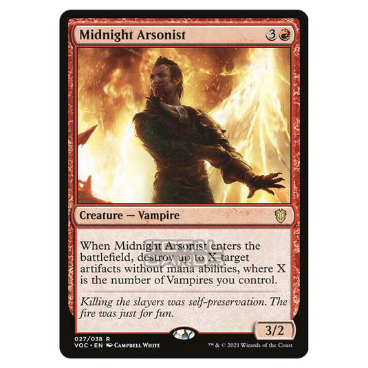 Magic The Gathering - Innistrad - Crimson Vow Commander - Midnight Arsonist - 27/38