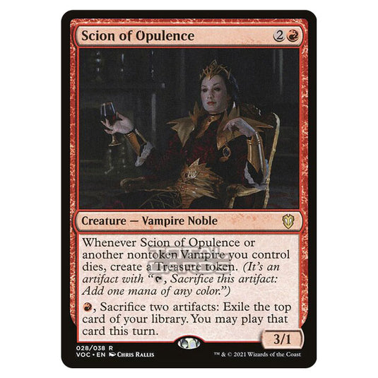 Magic The Gathering - Innistrad - Crimson Vow Commander - Scion of Opulence - 28/38