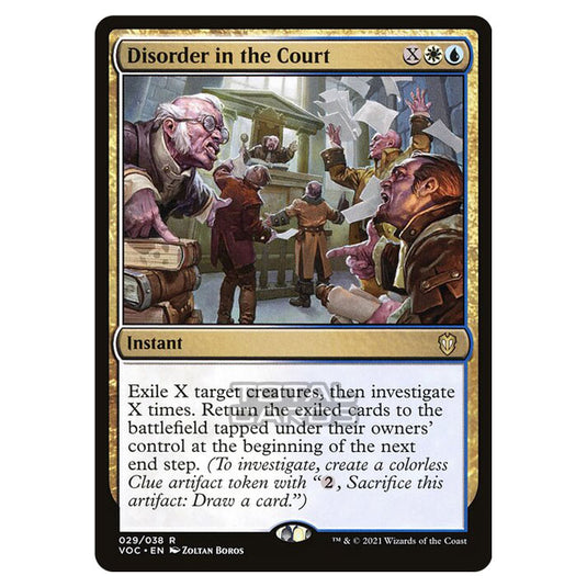 Magic The Gathering - Innistrad - Crimson Vow Commander - Disorder in the Court - 29/38