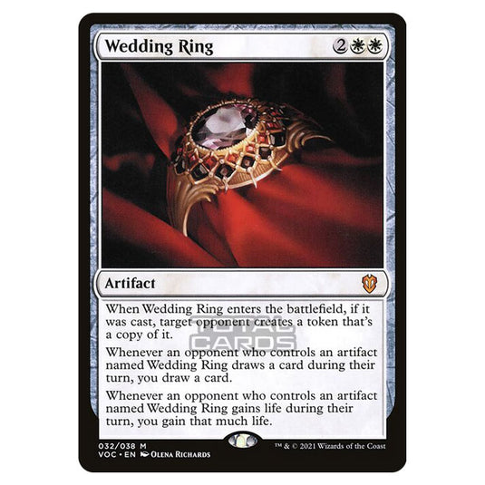 Magic The Gathering - Innistrad - Crimson Vow Commander - Wedding Ring - 32/38