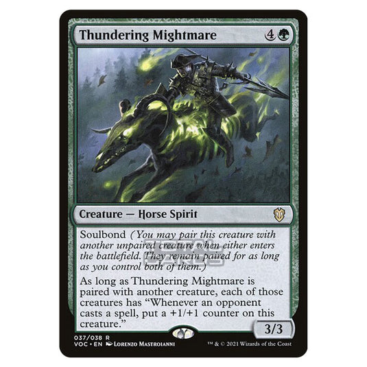 Magic The Gathering - Innistrad - Crimson Vow Commander - Thundering Mightmare - 37/38