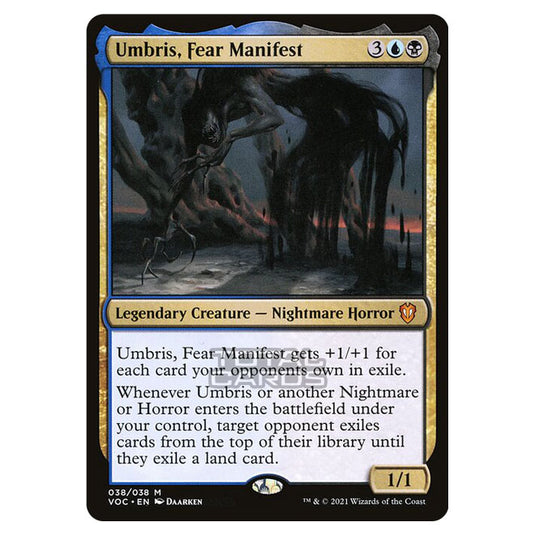 Magic The Gathering - Innistrad - Crimson Vow Commander - Umbris, Fear Manifest - 38/38