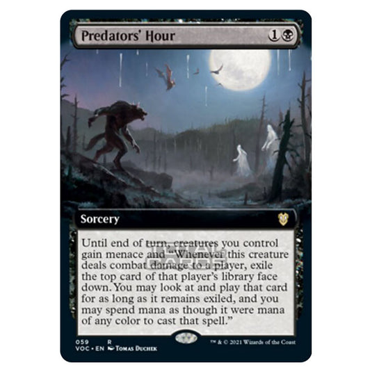 Magic The Gathering - Innistrad - Crimson Vow Commander - Predators' Hour - 59/38