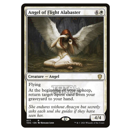 Magic The Gathering - Innistrad - Crimson Vow Commander - Angel of Flight Alabaster - 77/38