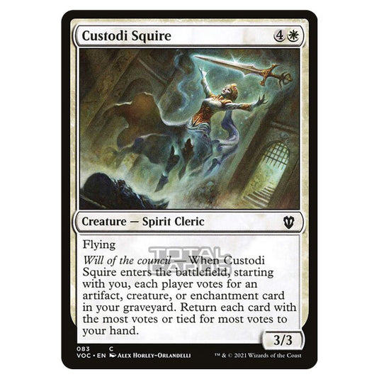 Magic The Gathering - Innistrad - Crimson Vow Commander - Custodi Squire - 83/38