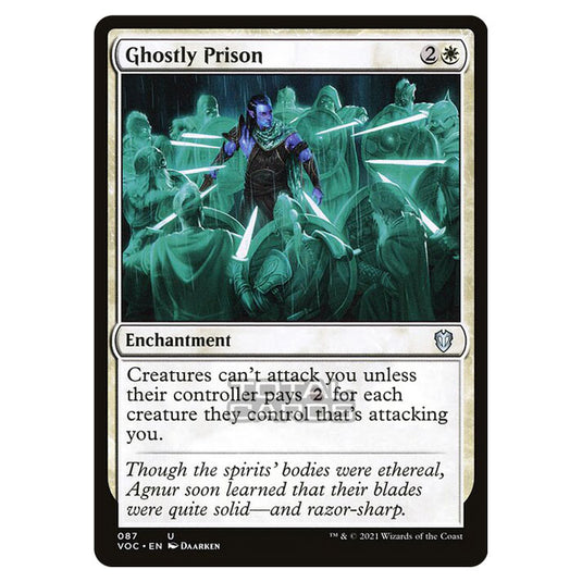 Magic The Gathering - Innistrad - Crimson Vow Commander - Ghostly Prison - 87/38