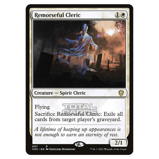 Magic The Gathering - Innistrad - Crimson Vow Commander - Remorseful Cleric - 97/38