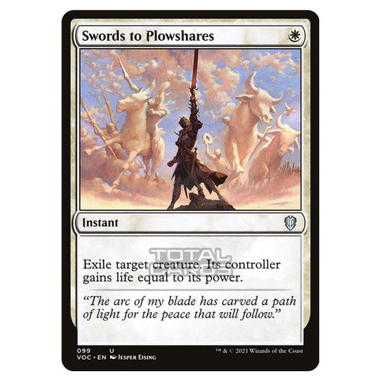 Magic The Gathering - Innistrad - Crimson Vow Commander - Swords to Plowshares - 99/38