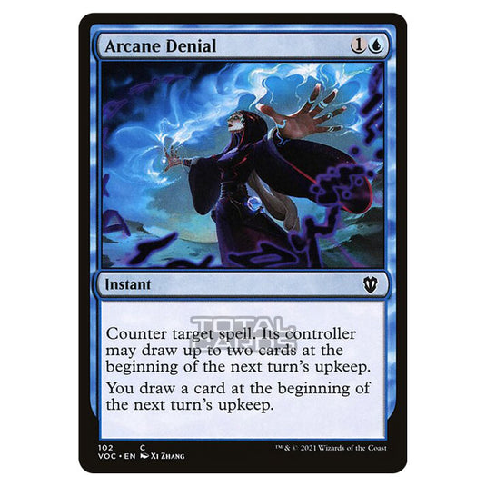 Magic The Gathering - Innistrad - Crimson Vow Commander - Arcane Denial - 102/38