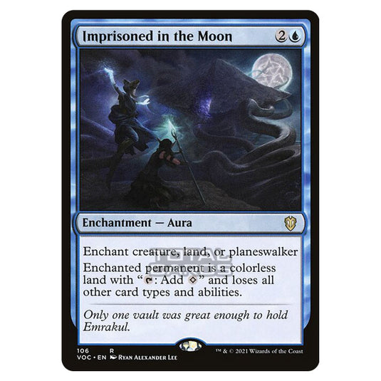 Magic The Gathering - Innistrad - Crimson Vow Commander - Imprisoned in the Moon - 106/38