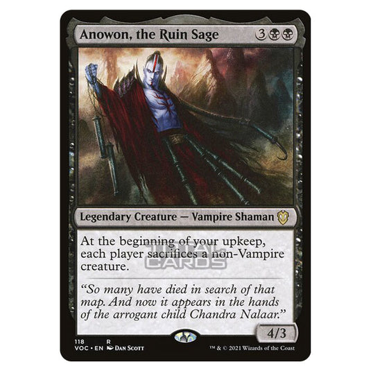 Magic The Gathering - Innistrad - Crimson Vow Commander - Anowon, the Ruin Sage - 118/38