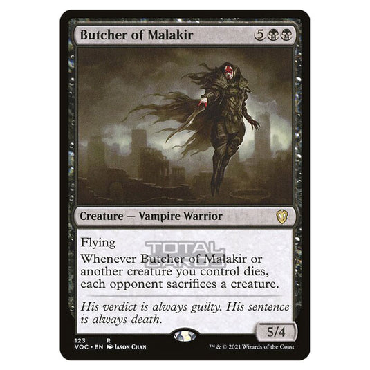 Magic The Gathering - Innistrad - Crimson Vow Commander - Butcher of Malakir - 123/38