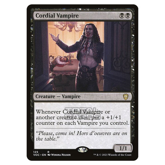 Magic The Gathering - Innistrad - Crimson Vow Commander - Cordial Vampire - 125/38