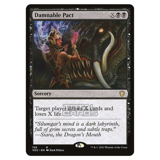 Magic The Gathering - Innistrad - Crimson Vow Commander - Damnable Pact - 126/38