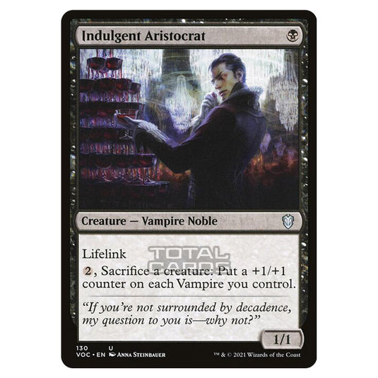 Magic The Gathering - Innistrad - Crimson Vow Commander - Indulgent Aristocrat - 130/38