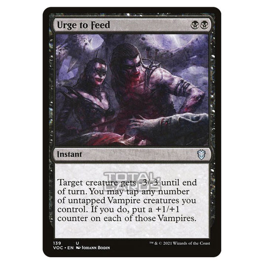 Magic The Gathering - Innistrad - Crimson Vow Commander - Urge to Feed - 139/38