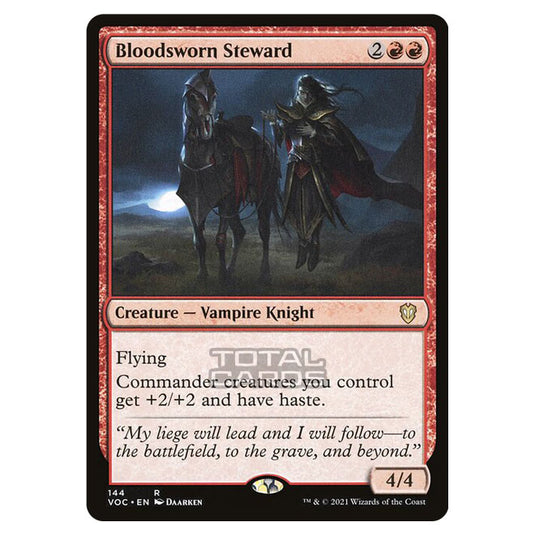 Magic The Gathering - Innistrad - Crimson Vow Commander - Bloodsworn Steward - 144/38