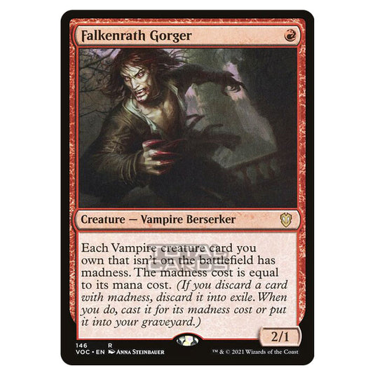 Magic The Gathering - Innistrad - Crimson Vow Commander - Falkenrath Gorger - 146/38