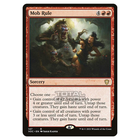 Magic The Gathering - Innistrad - Crimson Vow Commander - Mob Rule - 147/38