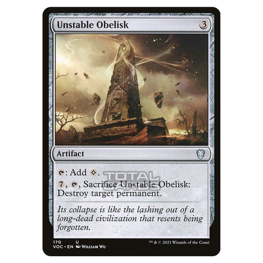 Magic The Gathering - Innistrad - Crimson Vow Commander - Unstable Obelisk - 170/38