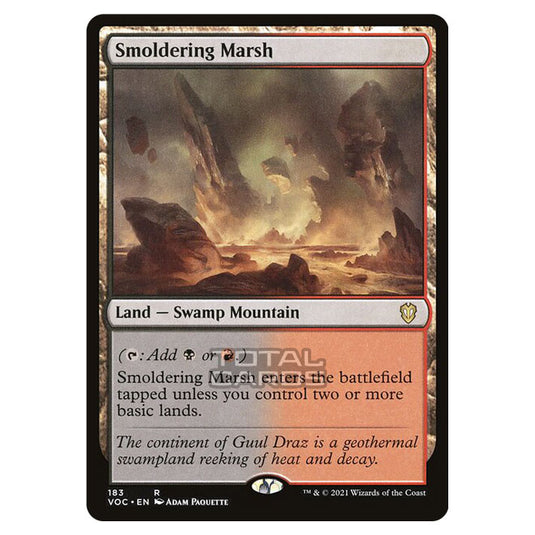 Magic The Gathering - Innistrad - Crimson Vow Commander - Smoldering Marsh - 183/38