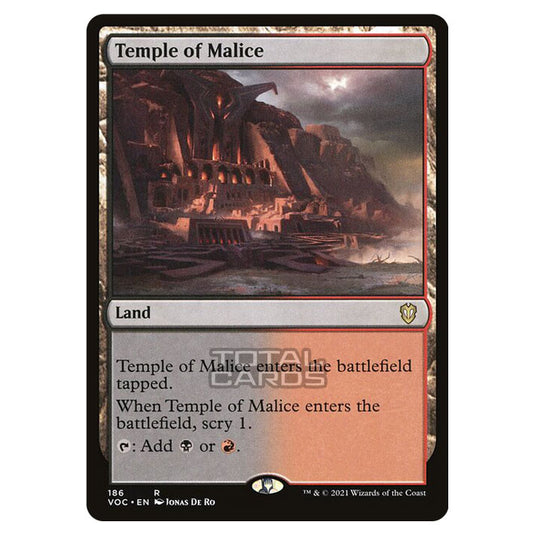 Magic The Gathering - Innistrad - Crimson Vow Commander - Temple of Malice - 186/38