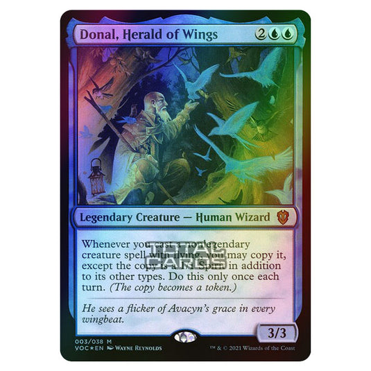 Magic The Gathering - Innistrad - Crimson Vow Commander - Donal, Herald of Wings - 3/38 (Foil)