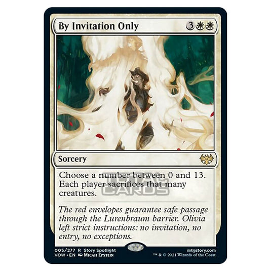 Magic The Gathering - Innistrad - Crimson Vow - By Invitation Only - 5/277