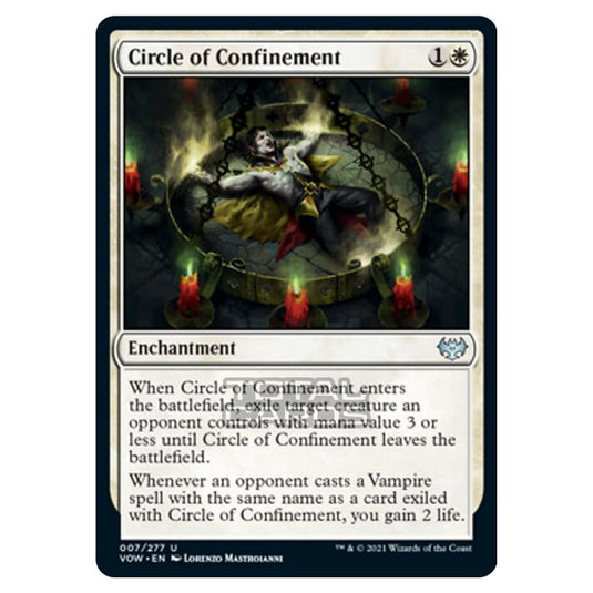 Magic The Gathering - Innistrad - Crimson Vow - Circle of Confinement - 7/277