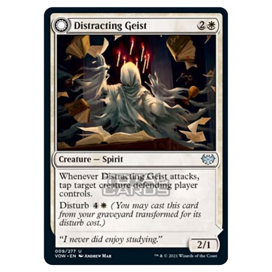 Magic The Gathering - Innistrad - Crimson Vow - Distracting Geist // Clever Distraction - 9/277