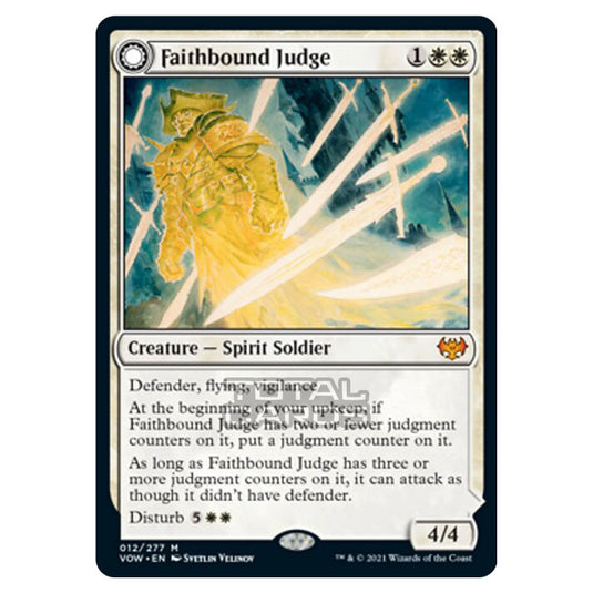 Magic The Gathering - Innistrad - Crimson Vow - Faithbound Judge // Sinner's Judgment - 12/277