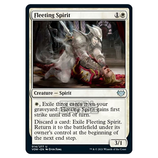 Magic The Gathering - Innistrad - Crimson Vow - Fleeting Spirit - 14/277