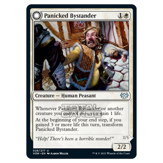 Magic The Gathering - Innistrad - Crimson Vow - Panicked Bystander // Cackling Culprit - 28/277