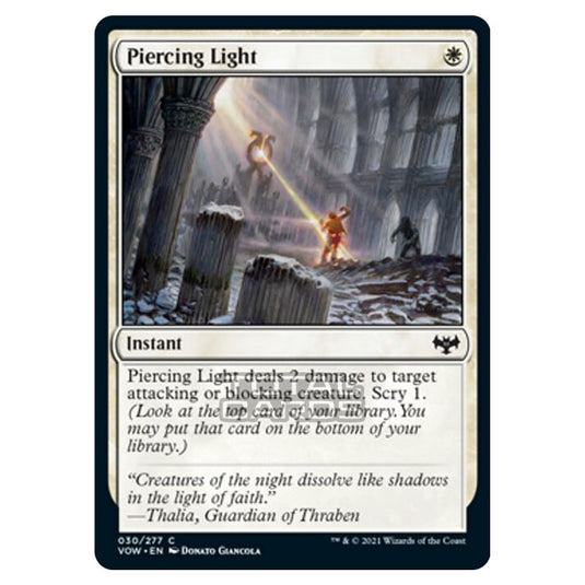 Magic The Gathering - Innistrad - Crimson Vow - Piercing Light - 30/277