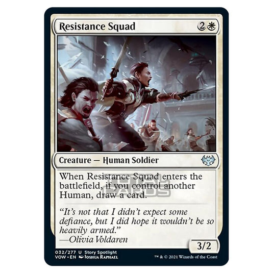 Magic The Gathering - Innistrad - Crimson Vow - Resistance Squad - 32/277