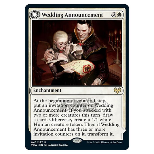 Magic The Gathering - Innistrad - Crimson Vow - Wedding Announcement // Wedding Festivity - 45/277