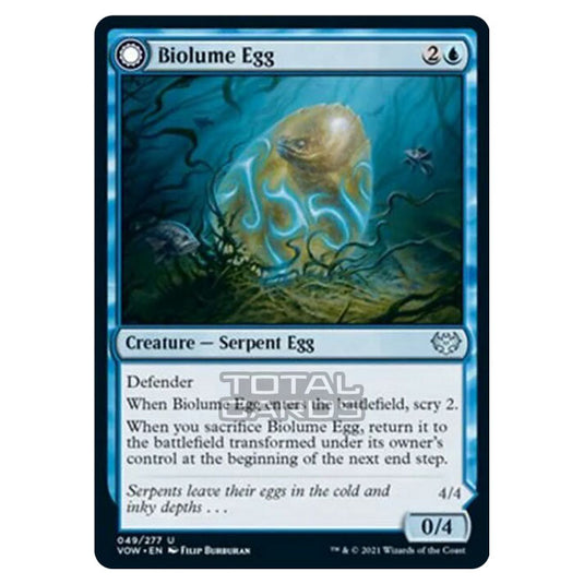 Magic The Gathering - Innistrad - Crimson Vow - Biolume Egg // Biolume Serpent - 49/277