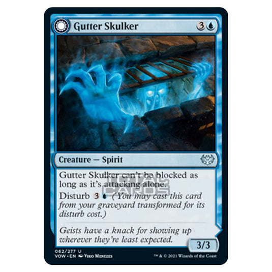 Magic The Gathering - Innistrad - Crimson Vow - Gutter Skulker // Gutter Shortcut - 62/277