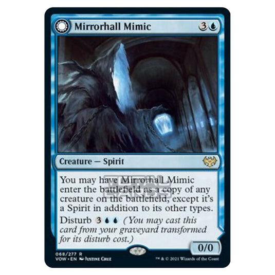 Magic The Gathering - Innistrad - Crimson Vow - Mirrorhall Mimic // Ghastly Mimicry - 68/277