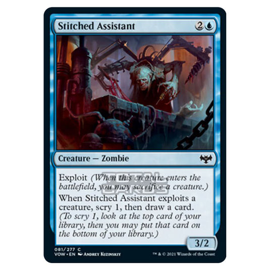 Magic The Gathering - Innistrad - Crimson Vow - Stitched Assistant - 81/277