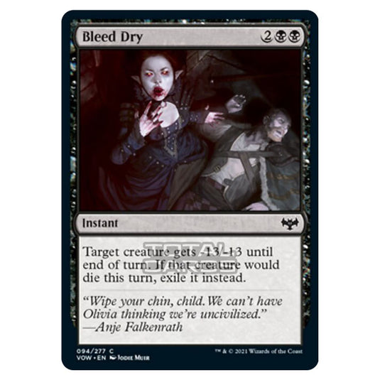 Magic The Gathering - Innistrad - Crimson Vow - Bleed Dry - 94/277