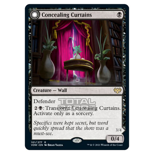 Magic The Gathering - Innistrad - Crimson Vow - Concealing Curtains // Revealing Eye - 101/277