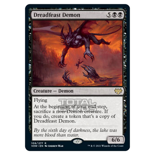 Magic The Gathering - Innistrad - Crimson Vow - Dreadfeast Demon - 108/277