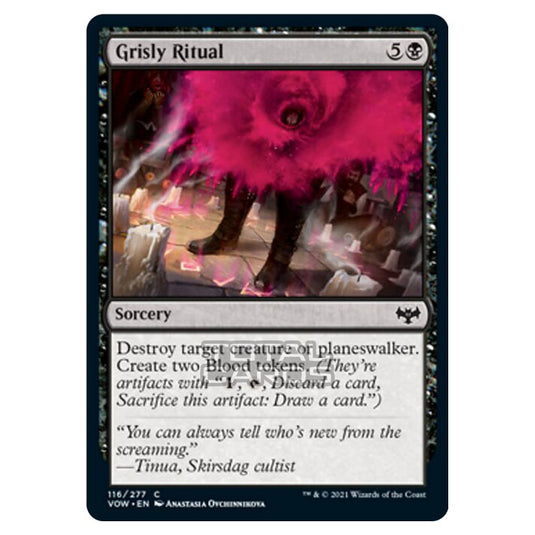 Magic The Gathering - Innistrad - Crimson Vow - Grisly Ritual - 116/277