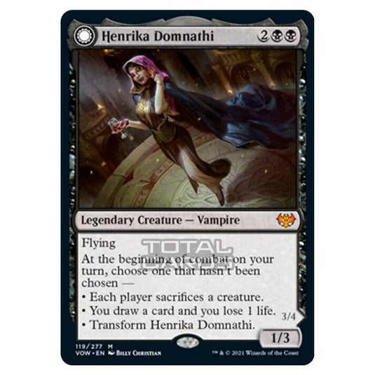 Magic The Gathering - Innistrad - Crimson Vow - Henrika Domnathi // Henrika, Infernal Seer - 119/277