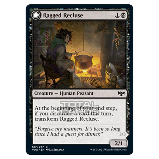 Magic The Gathering - Innistrad - Crimson Vow - Ragged Recluse // Odious Witch - 127/277