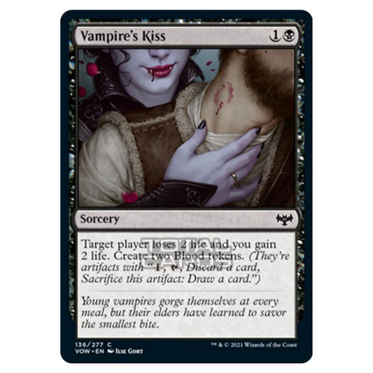 Magic The Gathering - Innistrad - Crimson Vow - Vampire's Kiss - 136/277