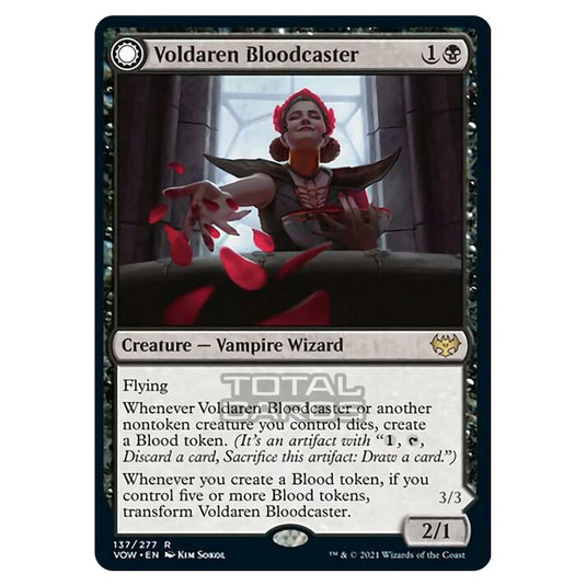 Magic The Gathering - Innistrad - Crimson Vow - Voldaren Bloodcaster // Bloodbat Summoner - 137/277